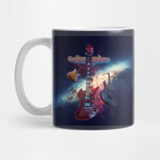 Beautiful, graceful, graceful guitars soar in space. Mug